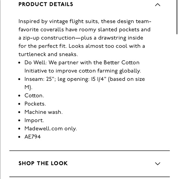 NEW • Madewell • Flight Suit Overalls Army Green - Picture 4 of 6